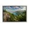 Stupell Industries Lake View Over Mountains Framed Floater Canvas Wall Art Design by Rick Berk